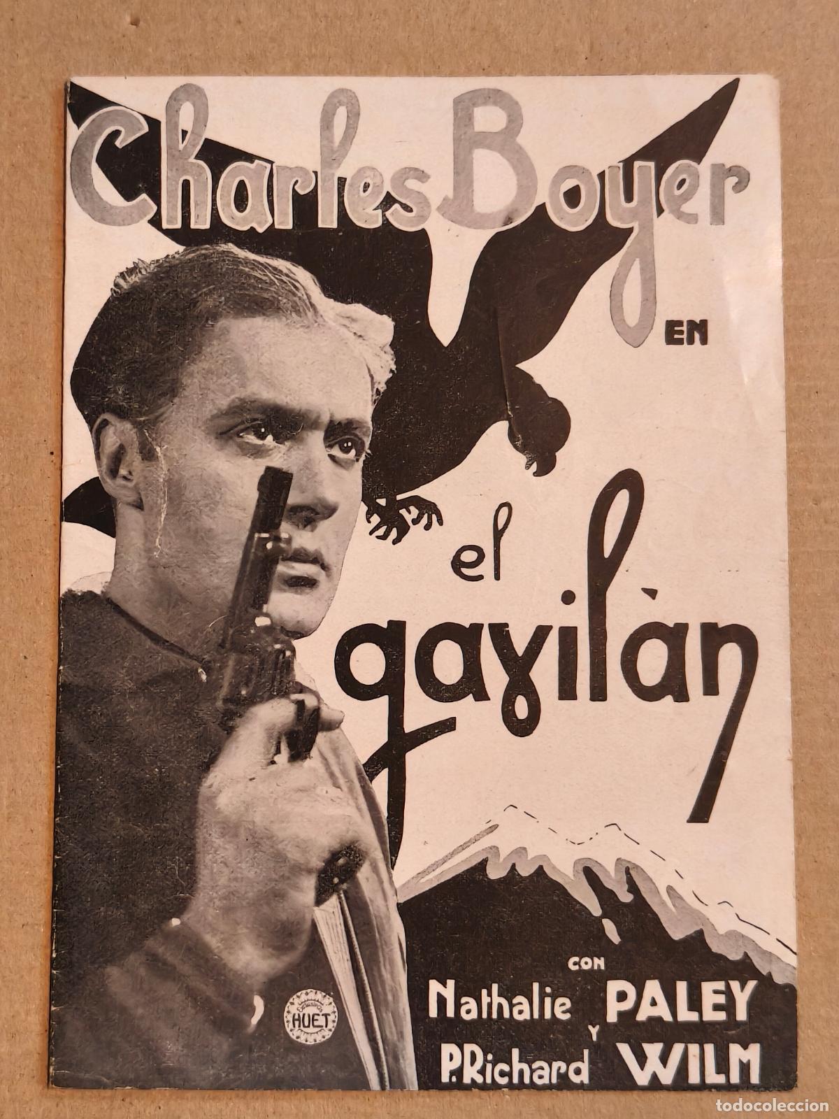 Cine: EL GAVILAN PROGRAMA DE CINE 1935