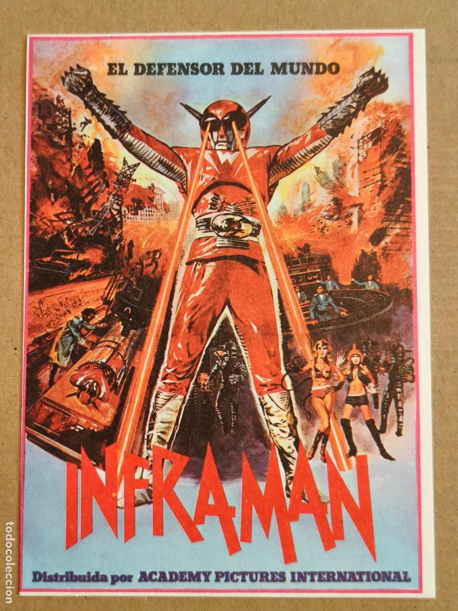  Foglietti di film di film antichi di cinema: INFRAMAN PROGRAMA DE CINE 1975