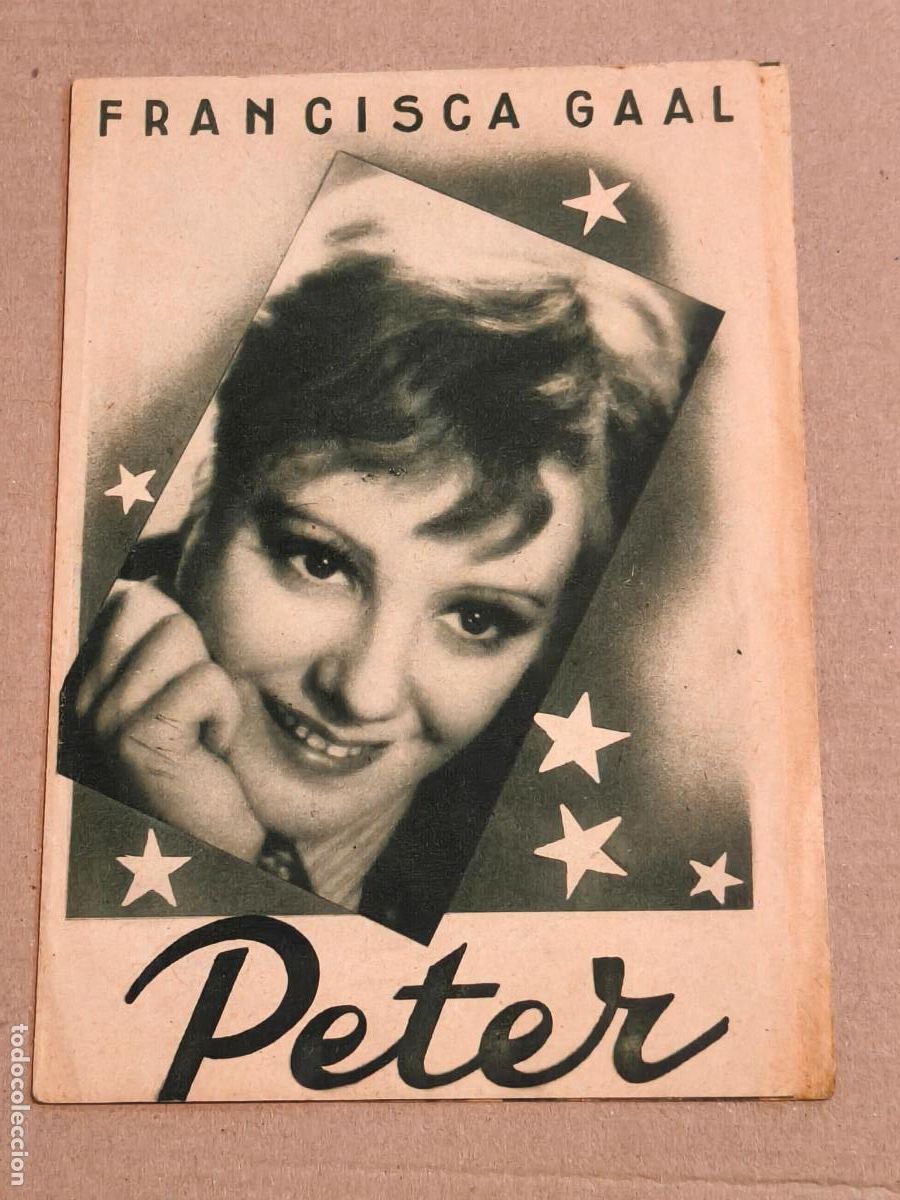 Cine: PETER PROGRAMA DE CINE 1936