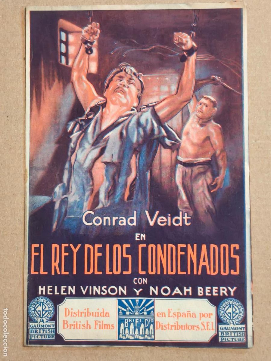 Cine: EL REY DE LOS CONDENADOS DE CINE 1938