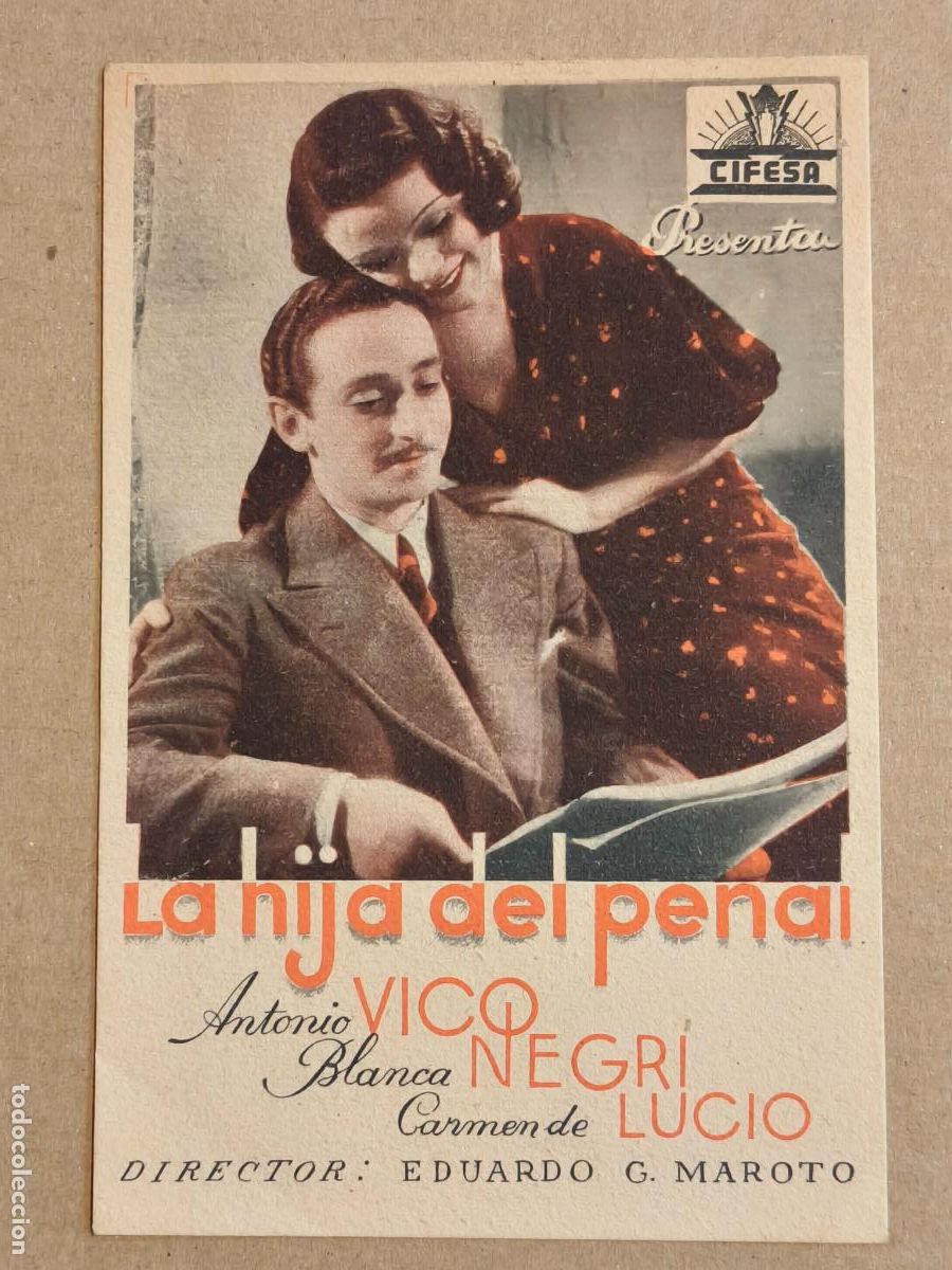 Cine: LA HIJA DEL PENAL PROGRAMA DE CINE 1936