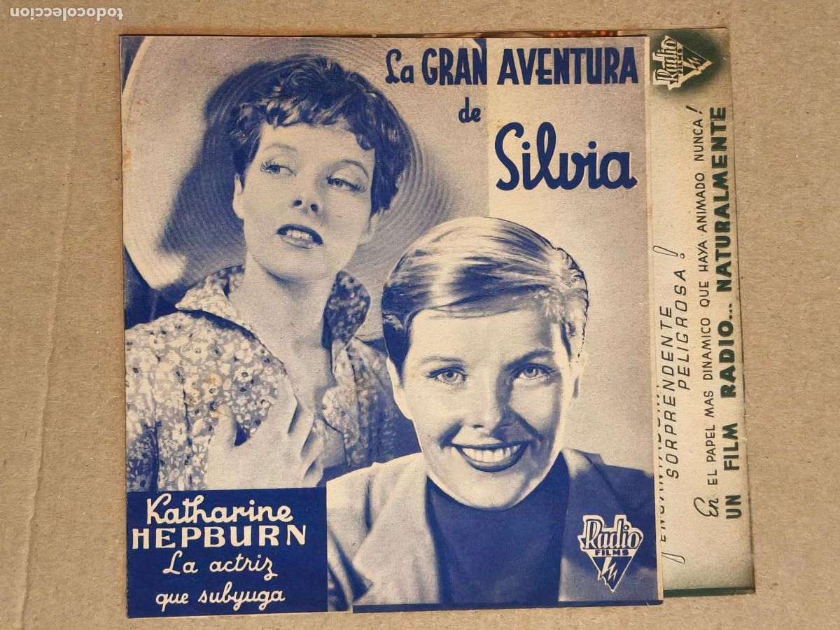 Cine: KATHERIN HEPBURN SILVIA PROGRAMA DE CINE 1936