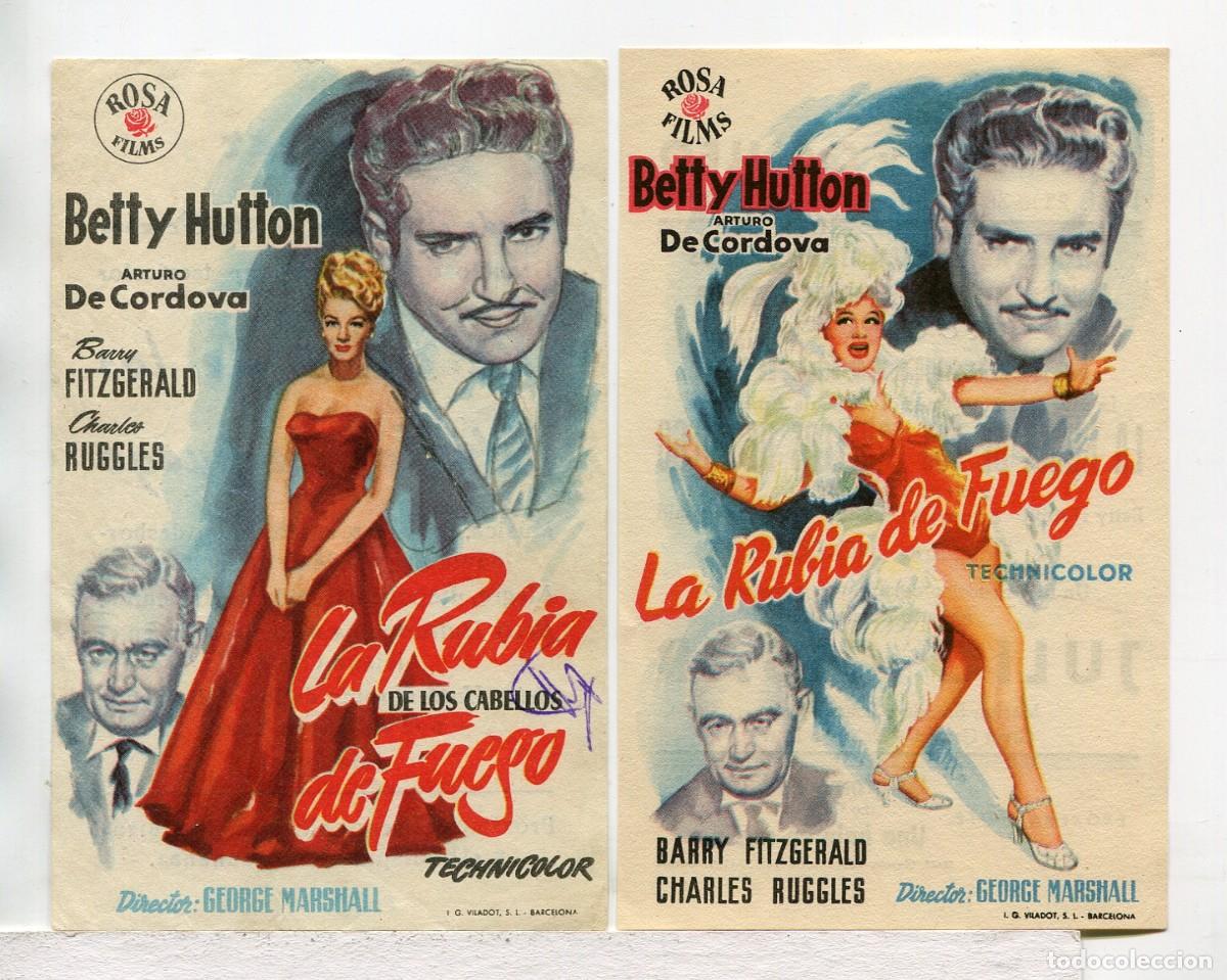 Cine: LA RUBIA DE LOS CABELLOS DE FUEGO, con Betty Hutton.