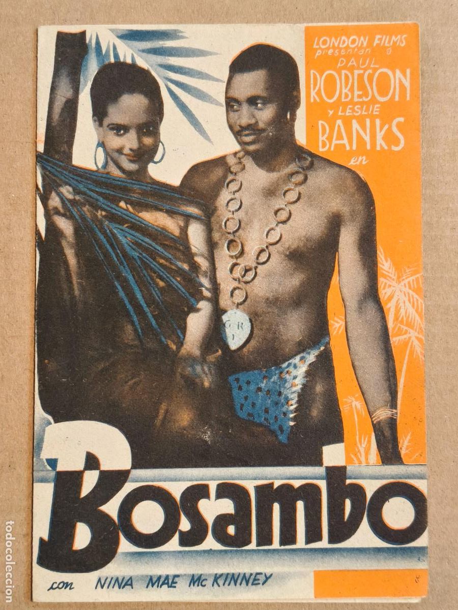 Cine: BOSAMBO PROGRAMA DE CINE 1936