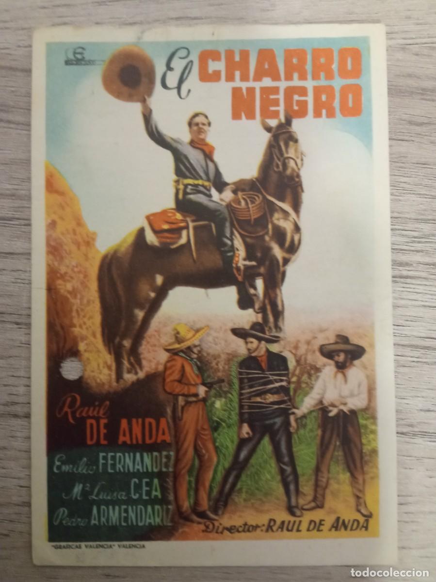 Cine: EL CHARRO NEGRO, RAUL DE ANDA, DISTRIBUIDORA CENTRO ESPA&Ntilde;OL CINEMATOGR&Aacute;FICO
