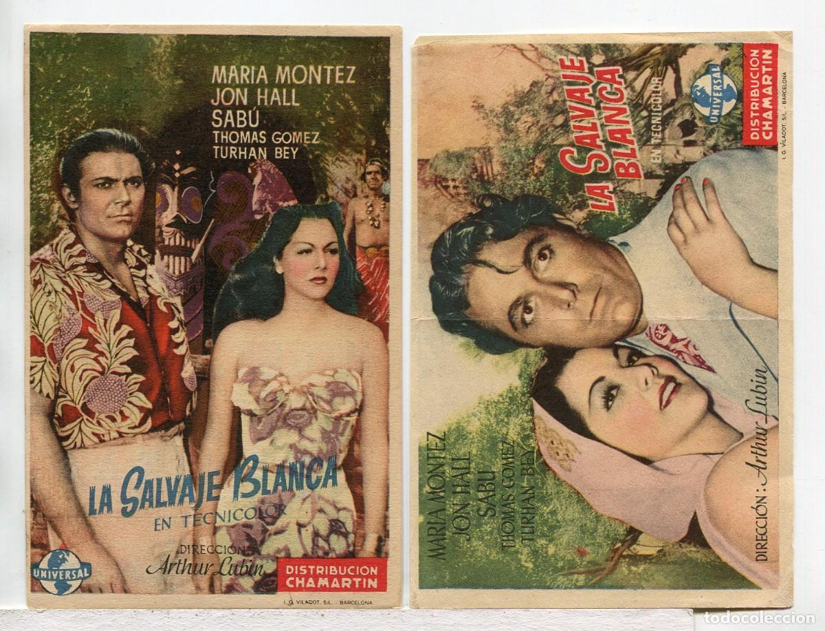 Cine: LA SALVAJE BLANCA, con Mar&iacute;a Montez.