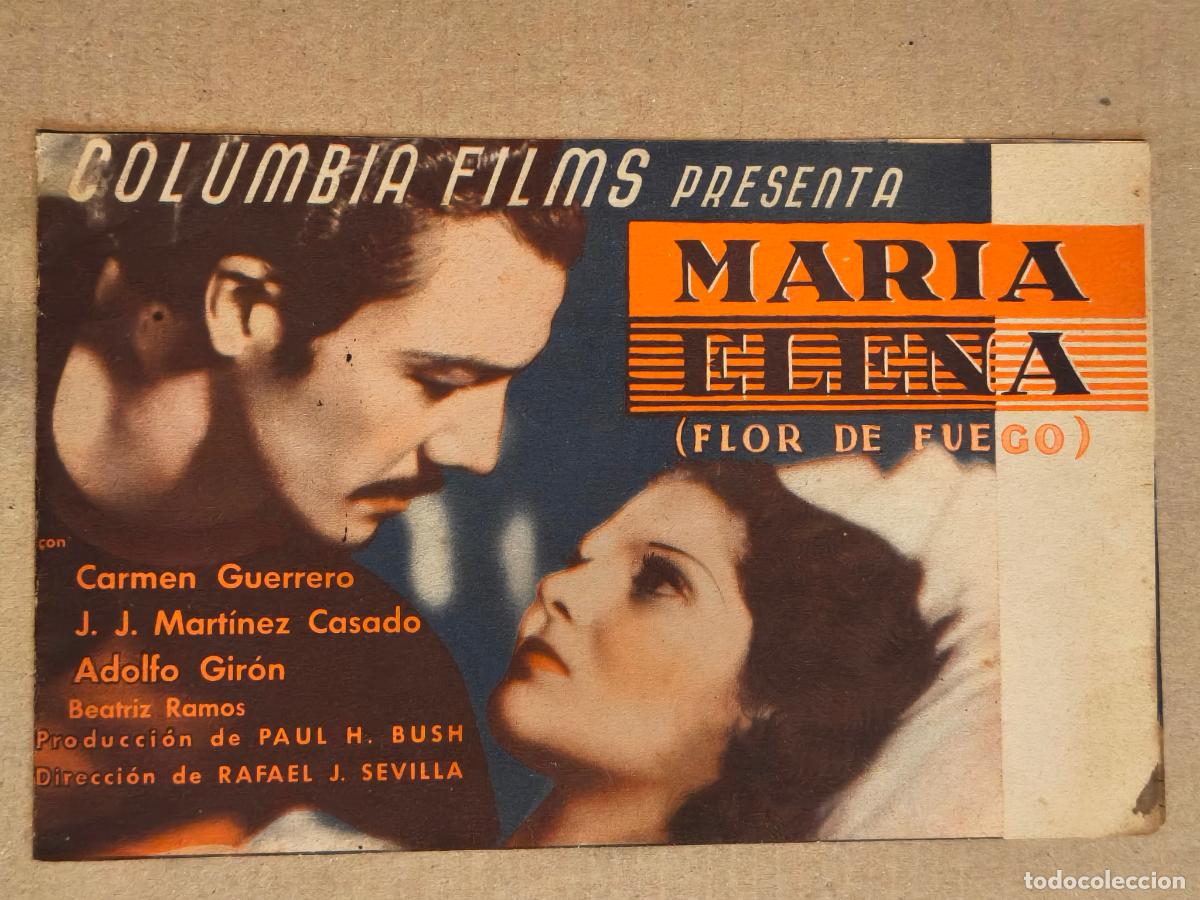 Cine: MARIA ELENA PROGRAMA DE CINE 1939