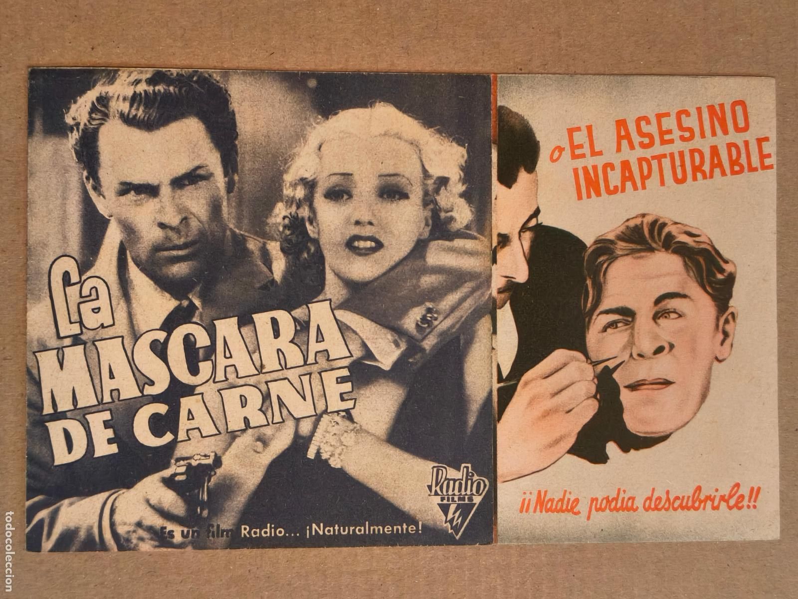 Cine: LA M&Aacute;SCARA DE CARNE PROGRAMA DE CINE 1939