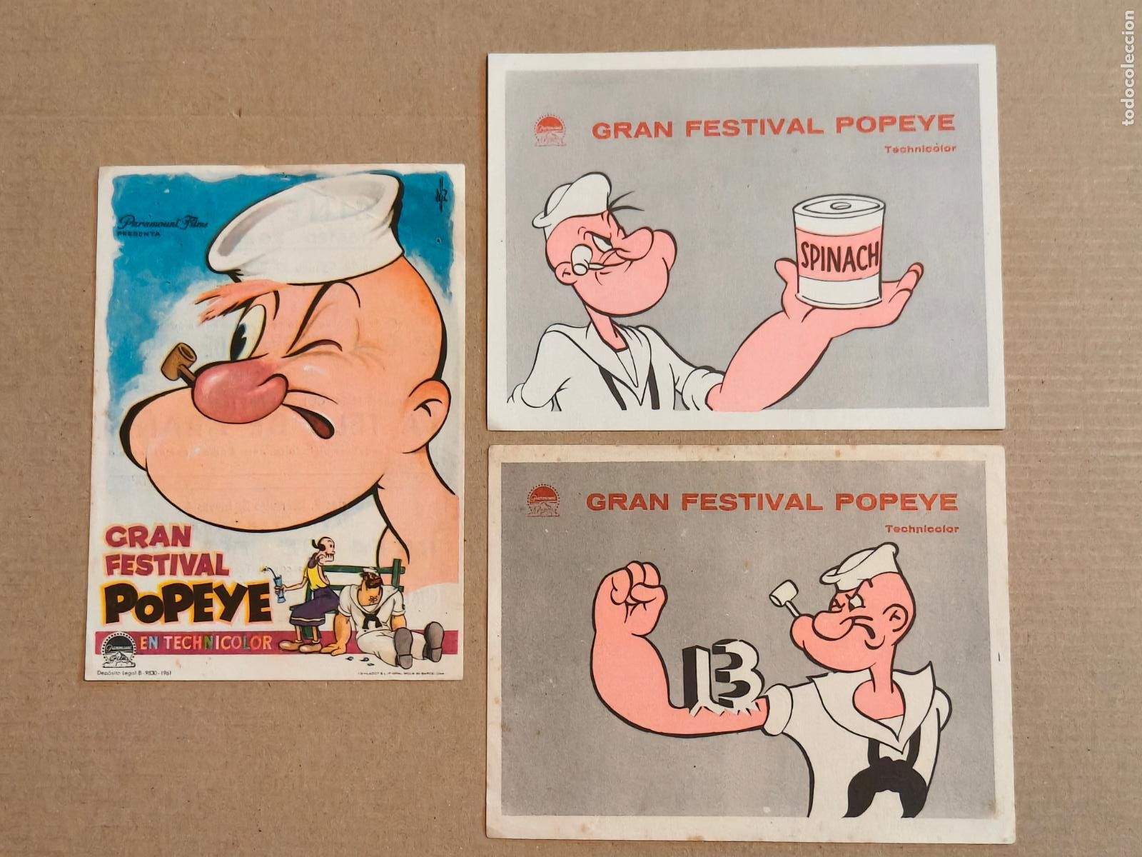 Cine: GRAN FESTIVAL POPEYE PROGRAMA DE CINE 1965