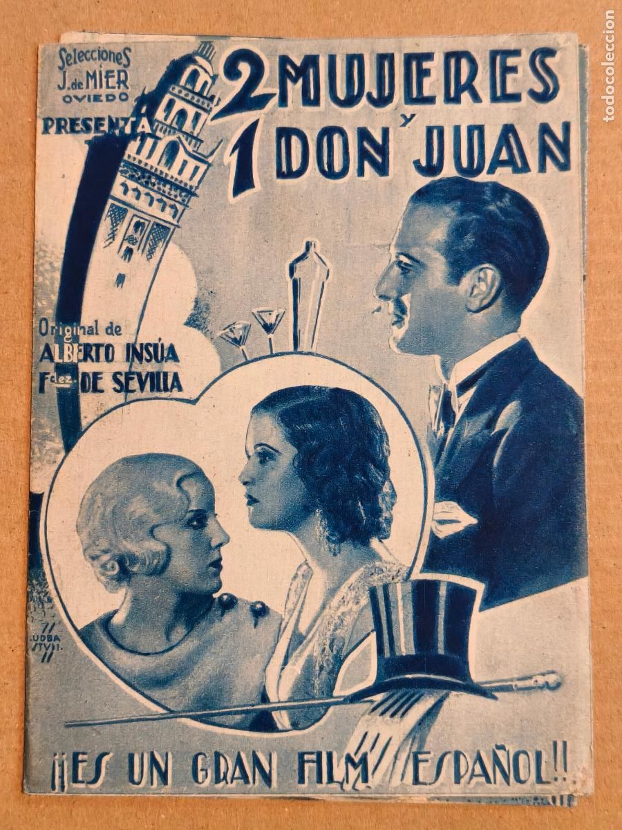 Cine: 2 MUJERES Y 1 DON JUAN PROGRAMA DE CINE 1933