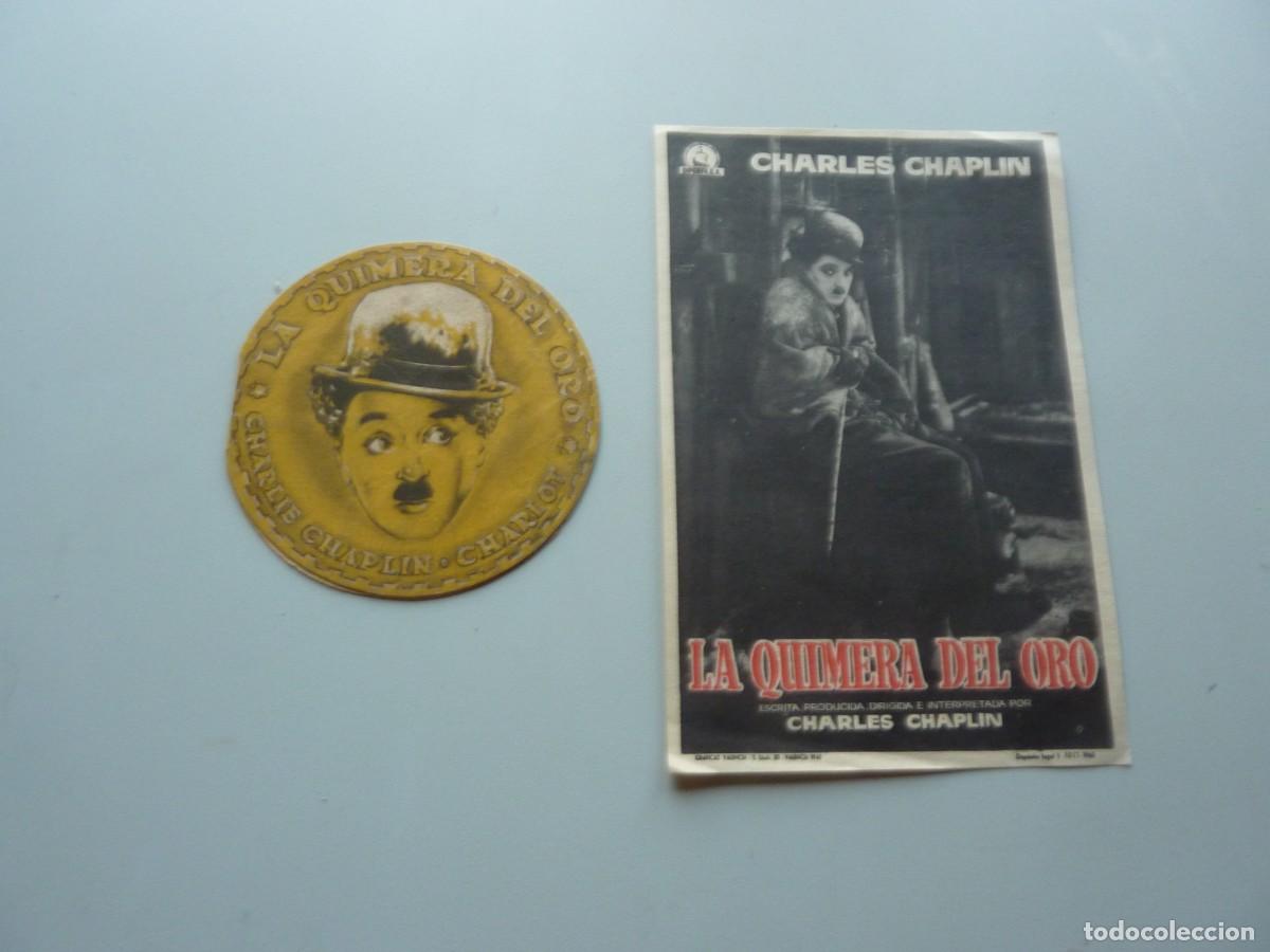Cine: 2 Folletos de cine DIFERENTES DE LA QIMERA DEL ORO con publicidad