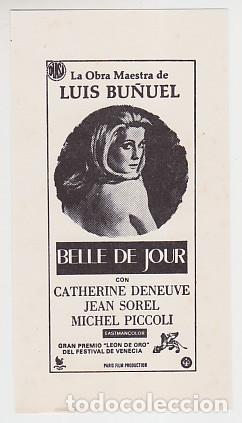 Cine: BELLE DE JOUR (clich&eacute; sin publicidad)
