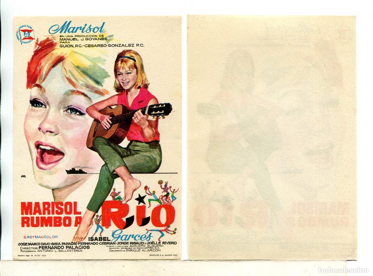 Cine: MARISOL RUMBO A R&Iacute;O, con Marisol.