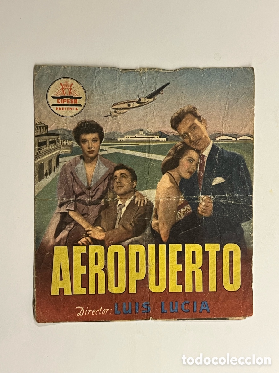 Cine: CINE RIALTO Valencia. Programa doble, AEROPUERTO, con Juanita Reina.. (a.1953) FATIGADO !!