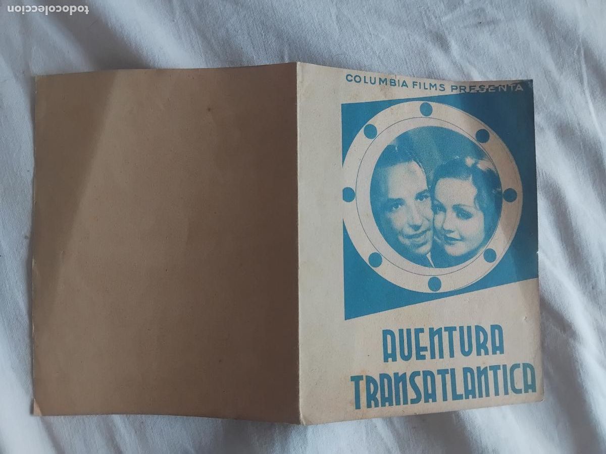 Cine: PROGRAMA DE CINE DOBLE AVENTURA TRASATLANTICA. NANCY CARROLL. LLOYD NOLAN.