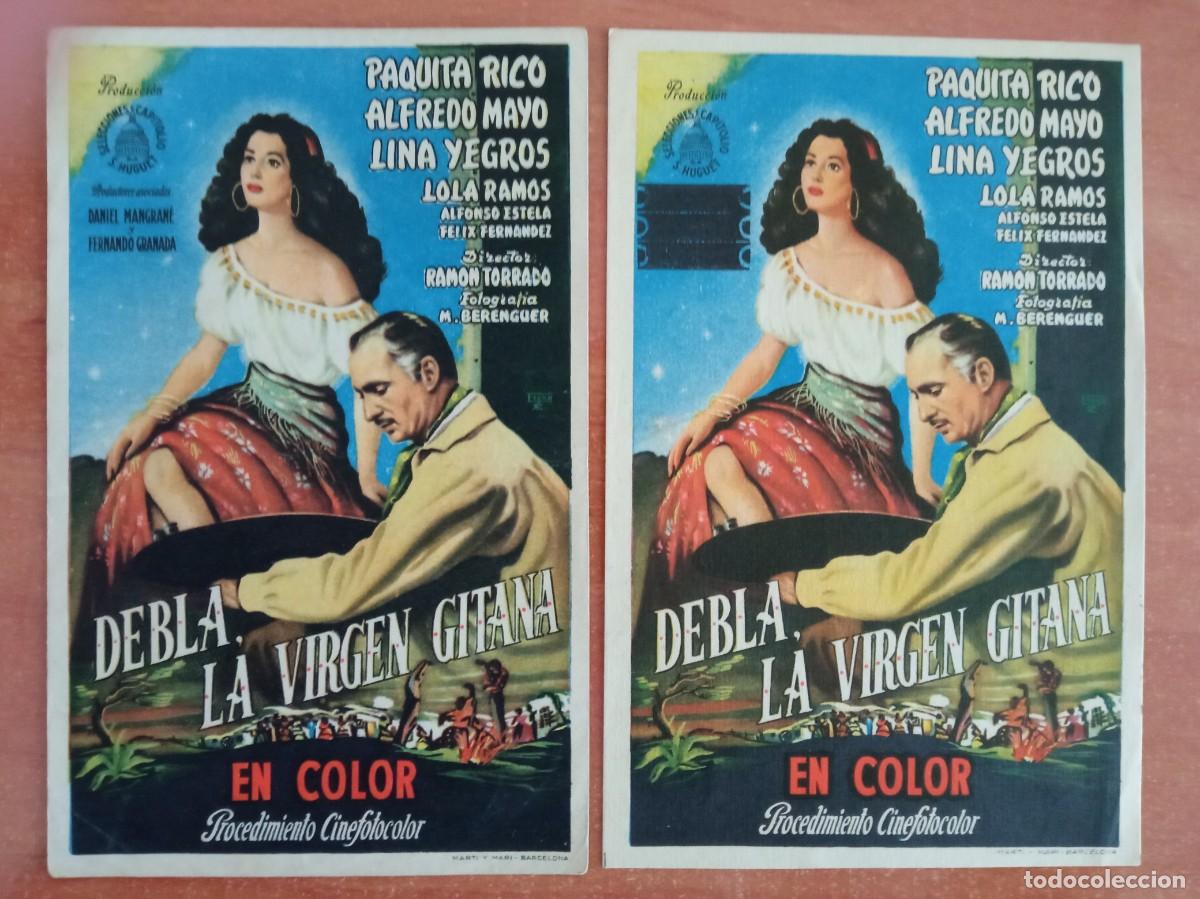 Cine: DEBLA, LA VIRGEN GITANA, PAQUITA RICO, ALFREDO MAYO, VARIANTES