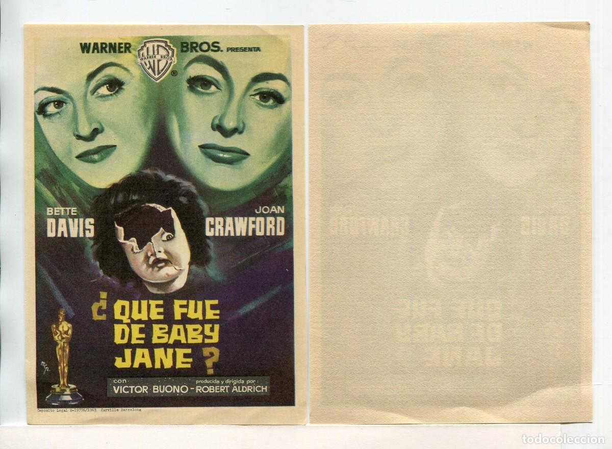 Cine: &iquest;QUE FU&Eacute; DE BABY JANE?, con Bette Davis.