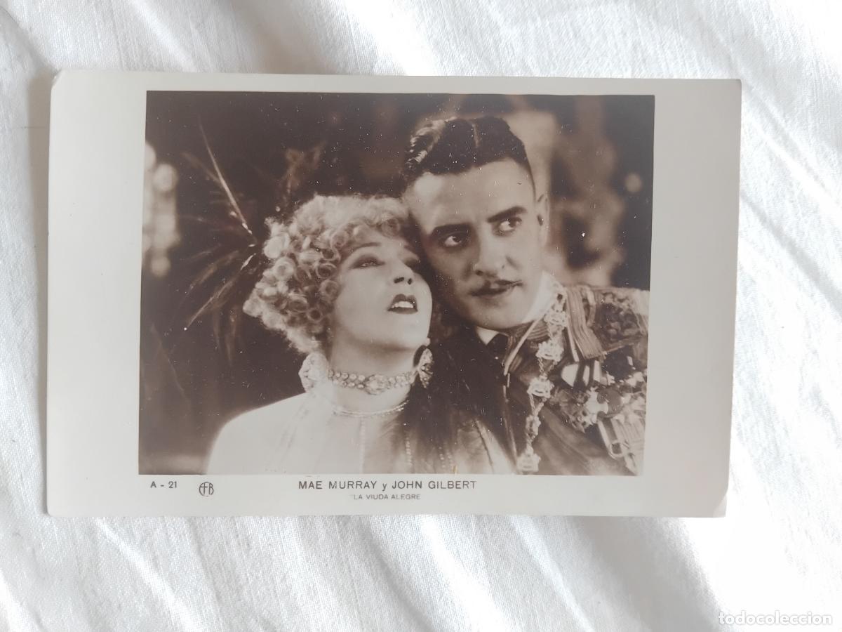 Cine: PROGRAMA DE CINE POSTAL LA VIUDA ALEGRE. MAE MURRAY Y JOHN GILBERT.