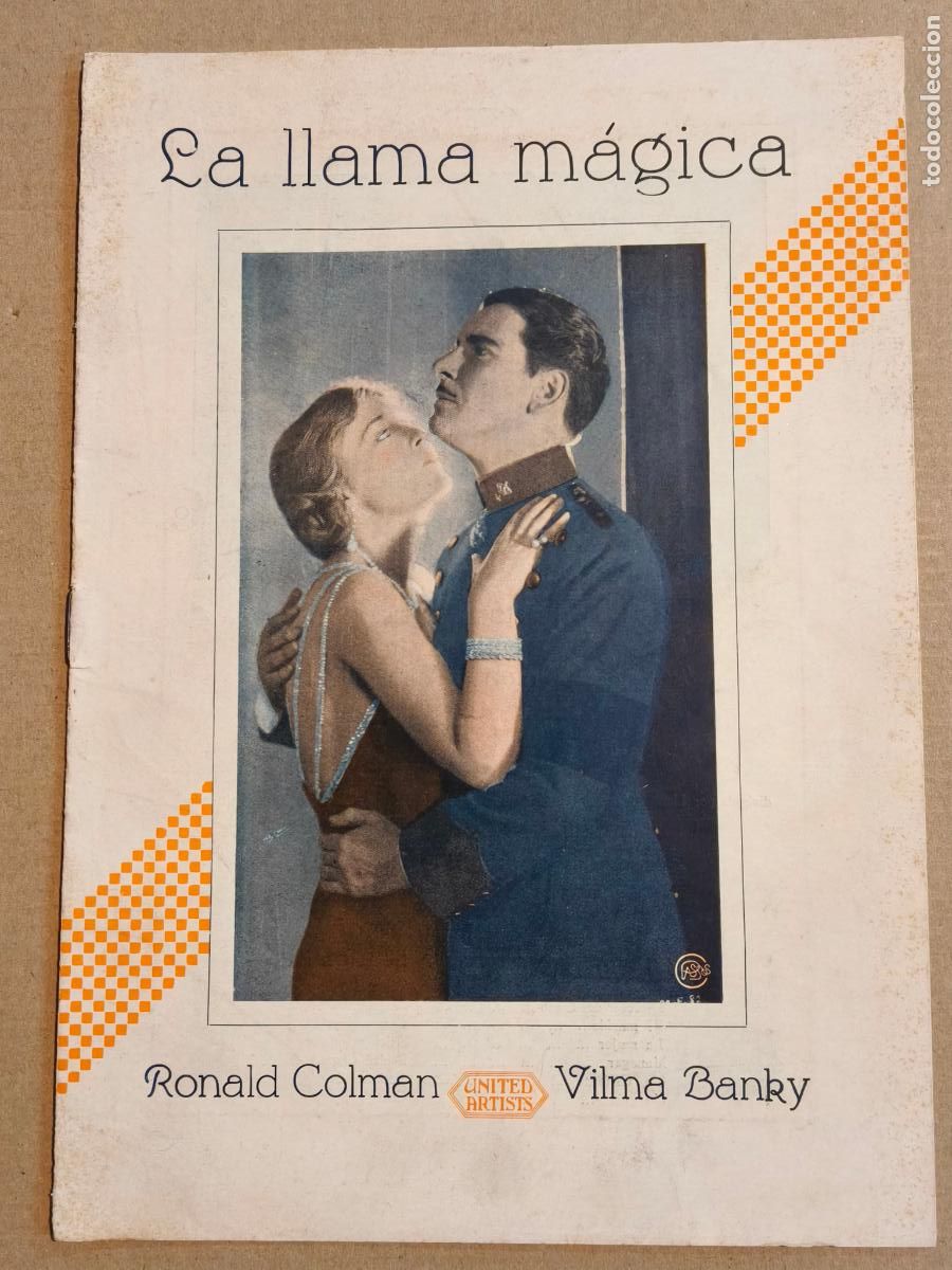 Cine: LA LLAMA MAGICA PROGRAMA DE CINE MUDO 1929