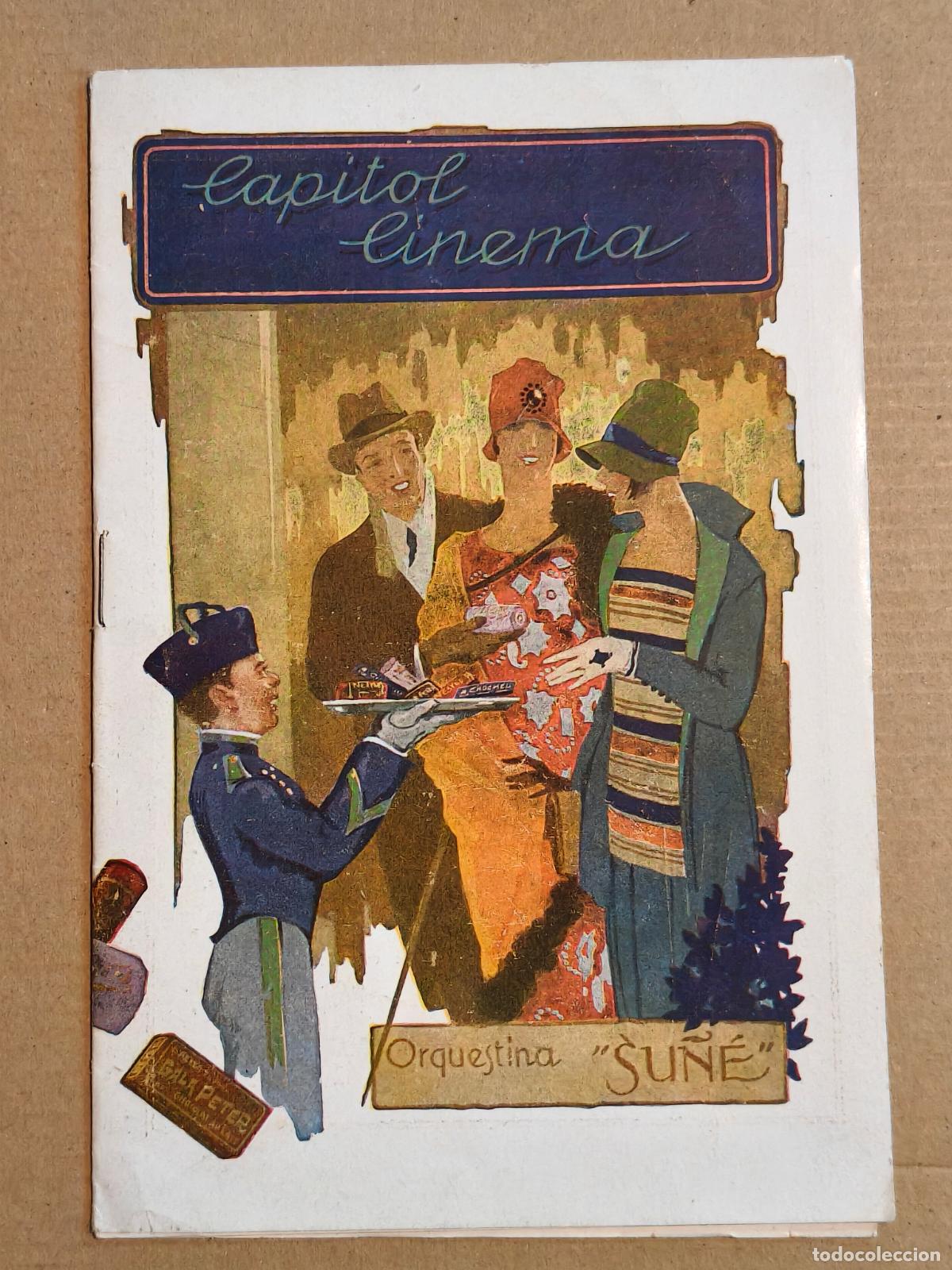 Cine: GRETA GARBO LA TIERRA DE TODOS + TOM MIX PROGRAMA DE CINE CAPITOL 1927