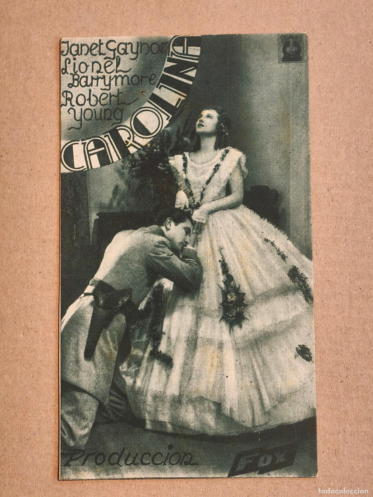 Cine: CAROLINA PROGRAMA DE CINE 1934