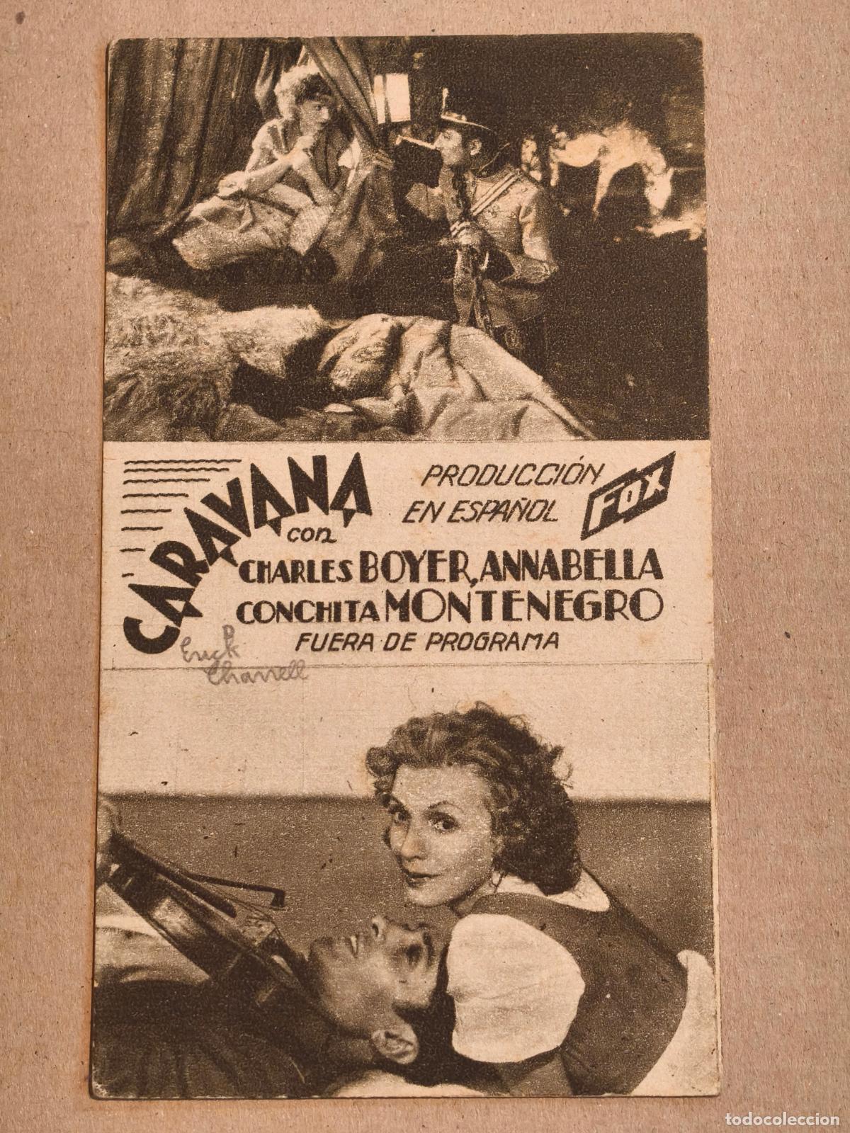 Cine: CHARLES BOYER CARAVANA PROGRAMA DE CINE 1935
