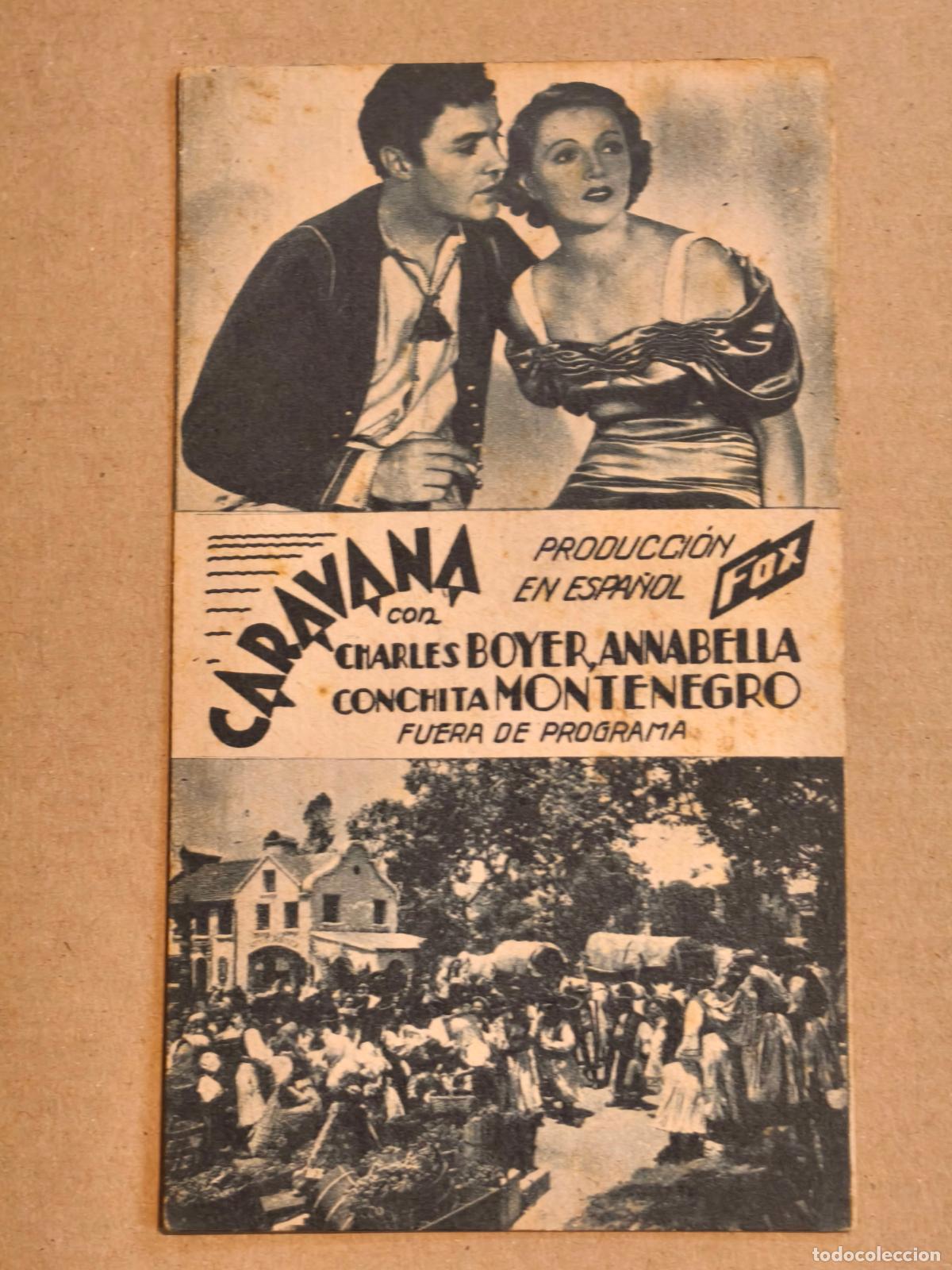 Cine: CHARLES BOYER CARAVANA PROGRAMA DE CINE 1935