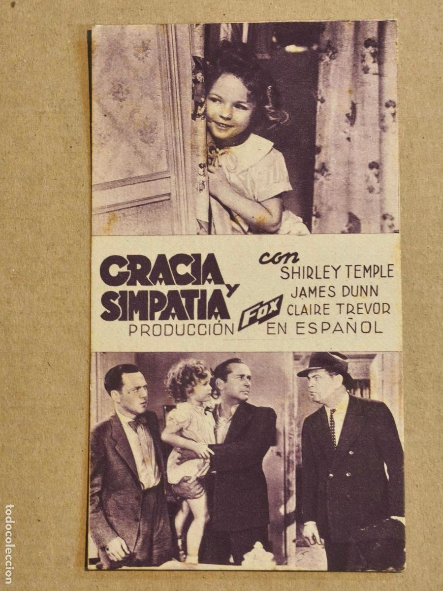 Cine: SHIRLEY TEMPLE GRACIA Y SIMPAT&Iacute;A PROGRAMA DE CINE 1935