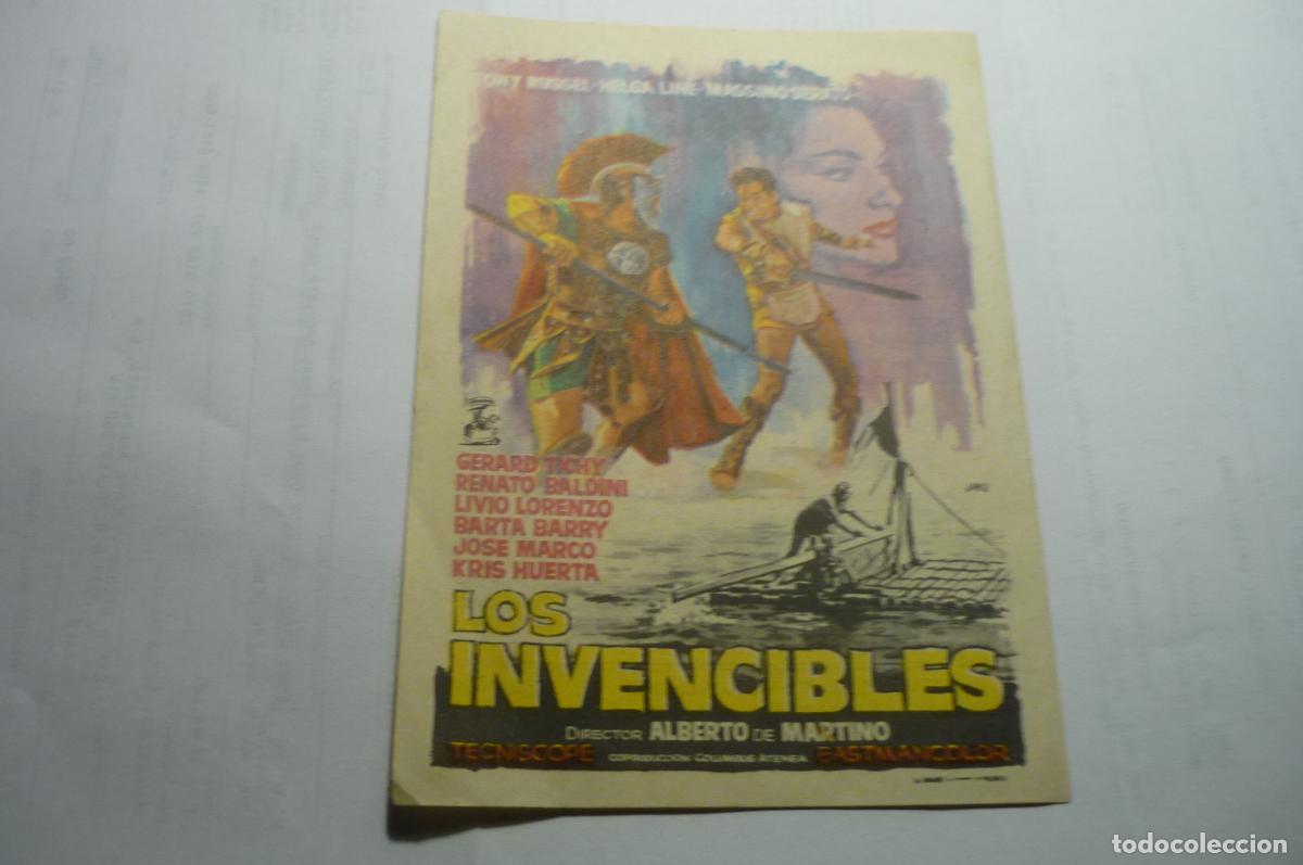 Cine: programa los invencibles -publicidad
