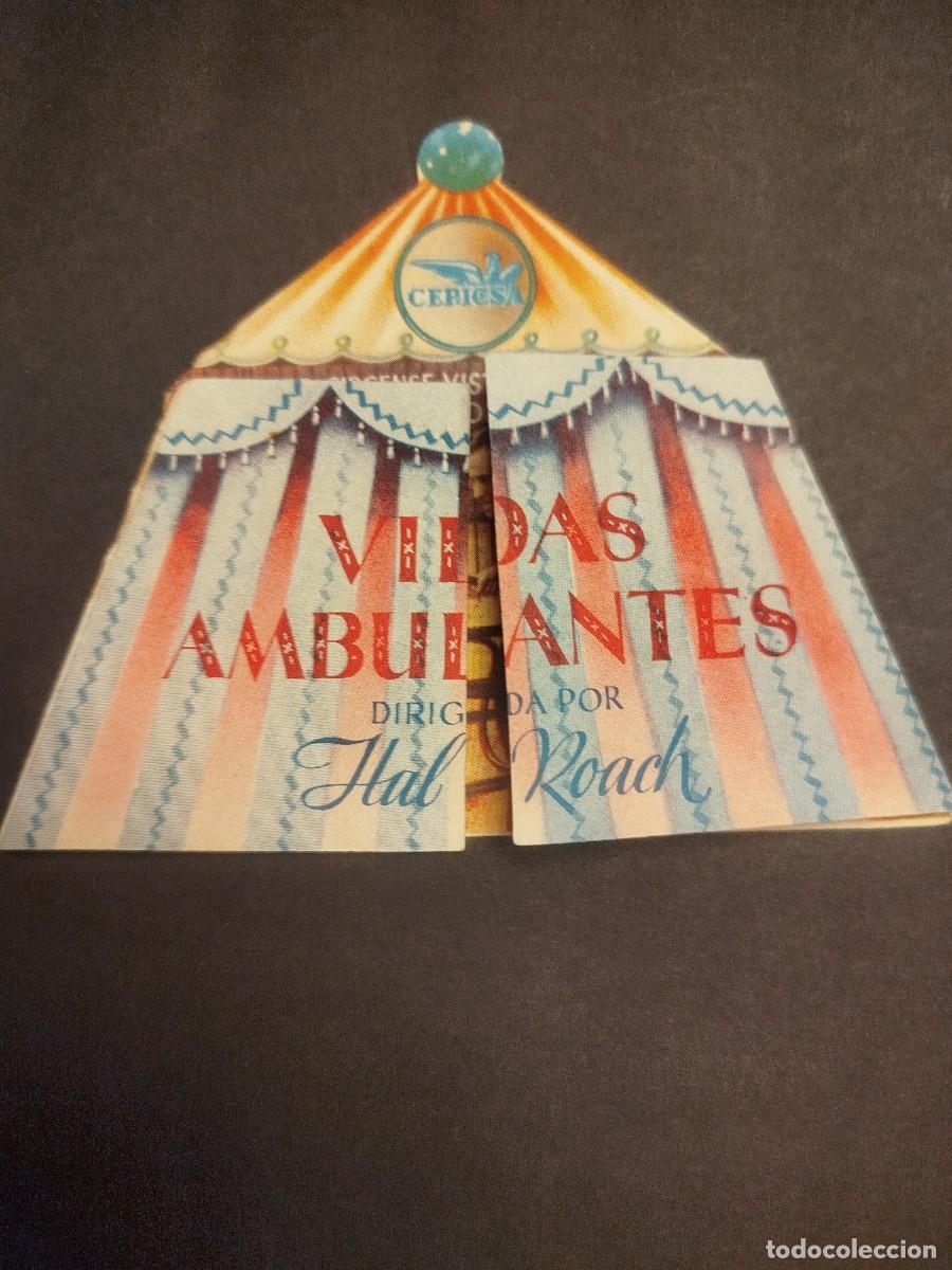 Cine: VIDAS AMBULANTES FOLLETO DE MANO 1945