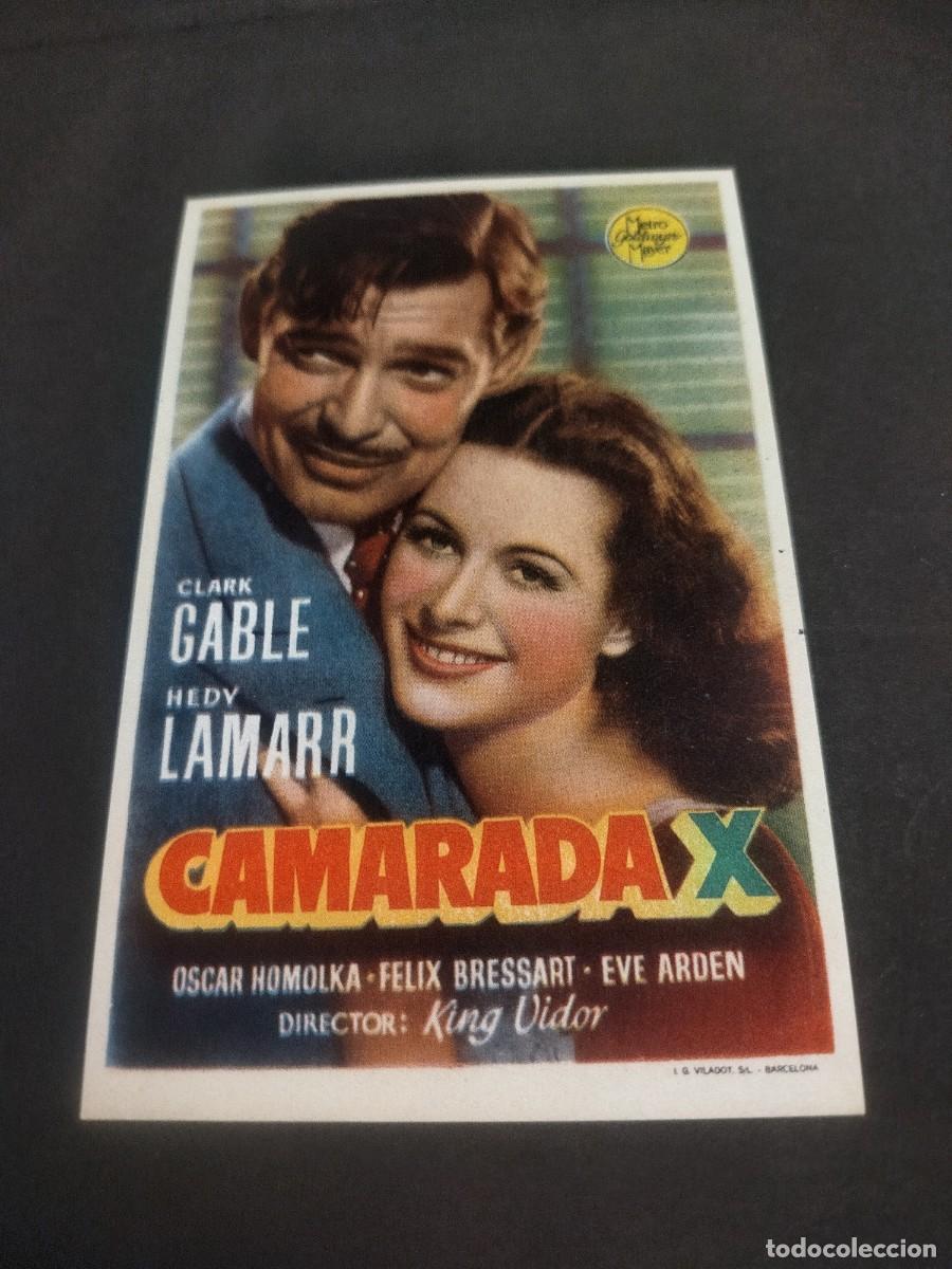 Cine: CAMARADA X ,FOLLETO DE MANO A&Ntilde;OS 40