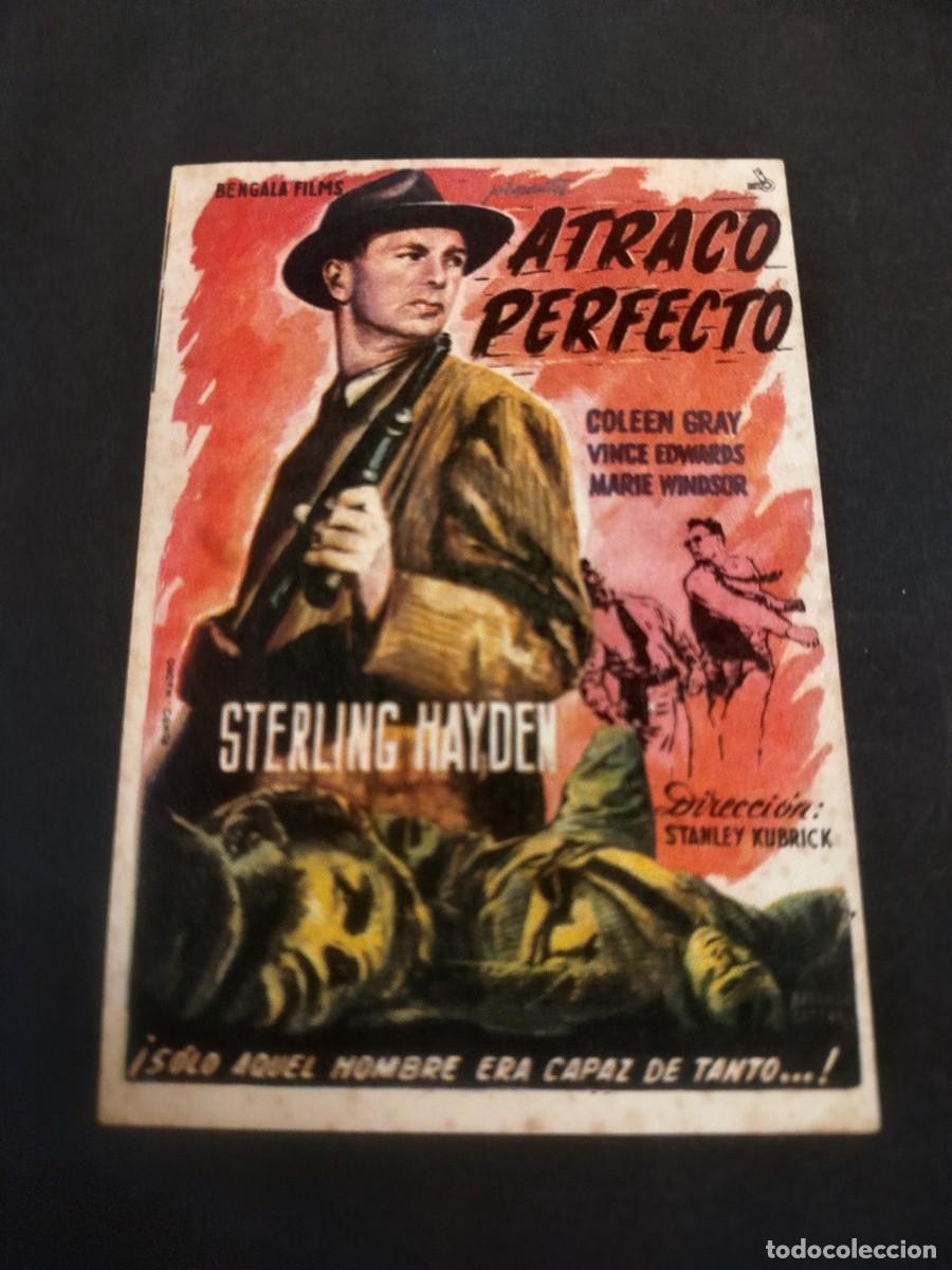Cine: ATRACO PERFECTO,FOLLETO DE MANO 1957