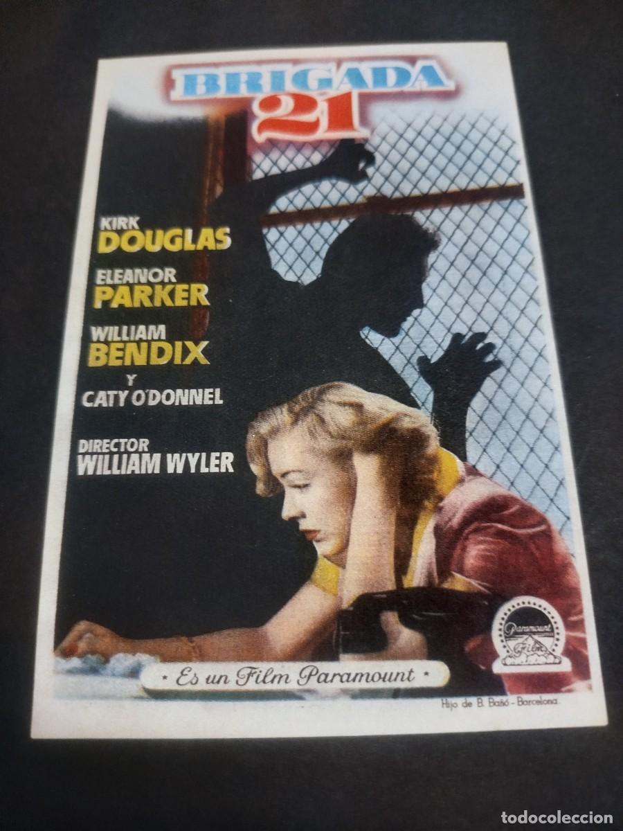 Cine: BRIGADA 21, FOLLETO DE MANO 1953