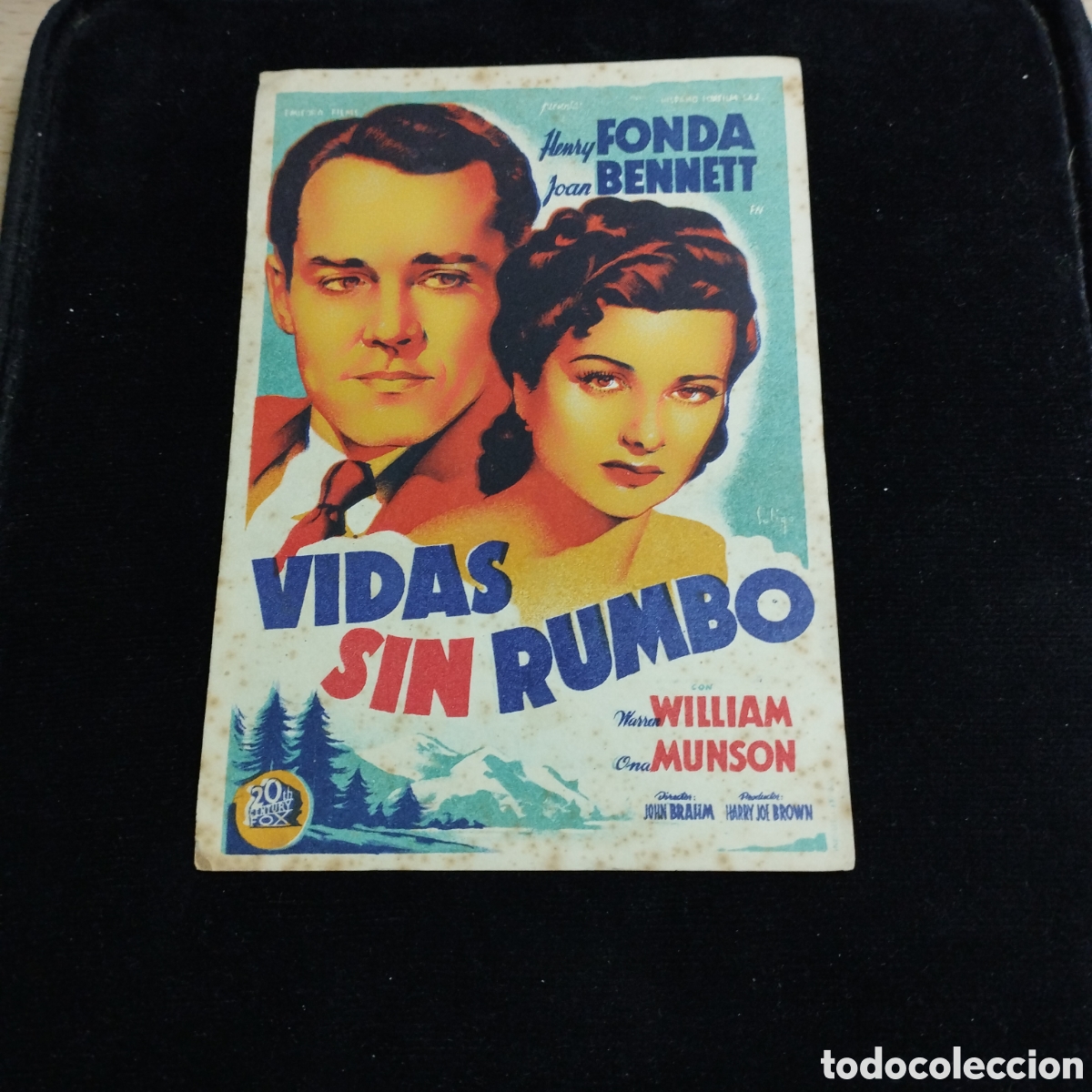 Cine: Programa de cine, sencillo. Vidas sin rumbo. Henry Fonda. Joan Bennett. 1950. Ateneo y Avance