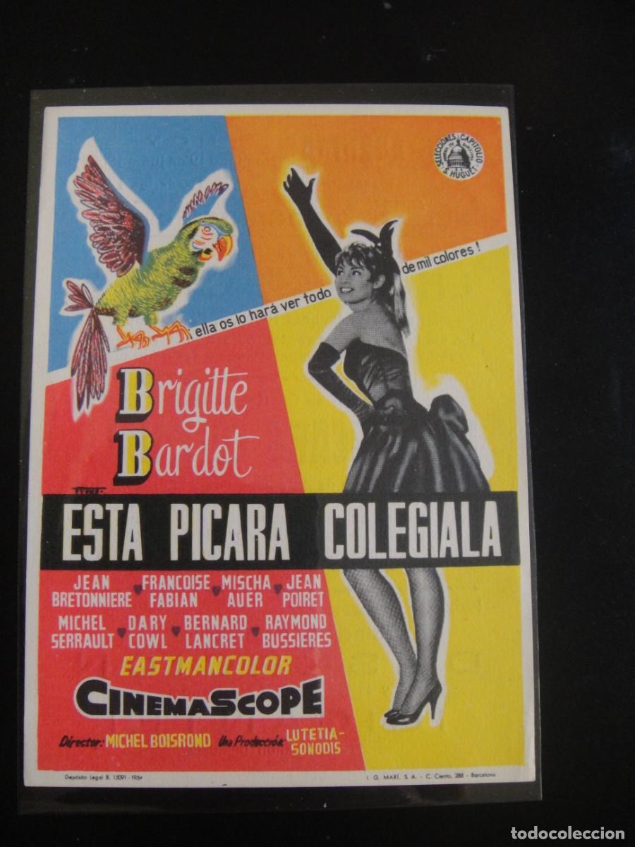 Cine: esta picara colegiala - publicidad cine avenida , orihuela