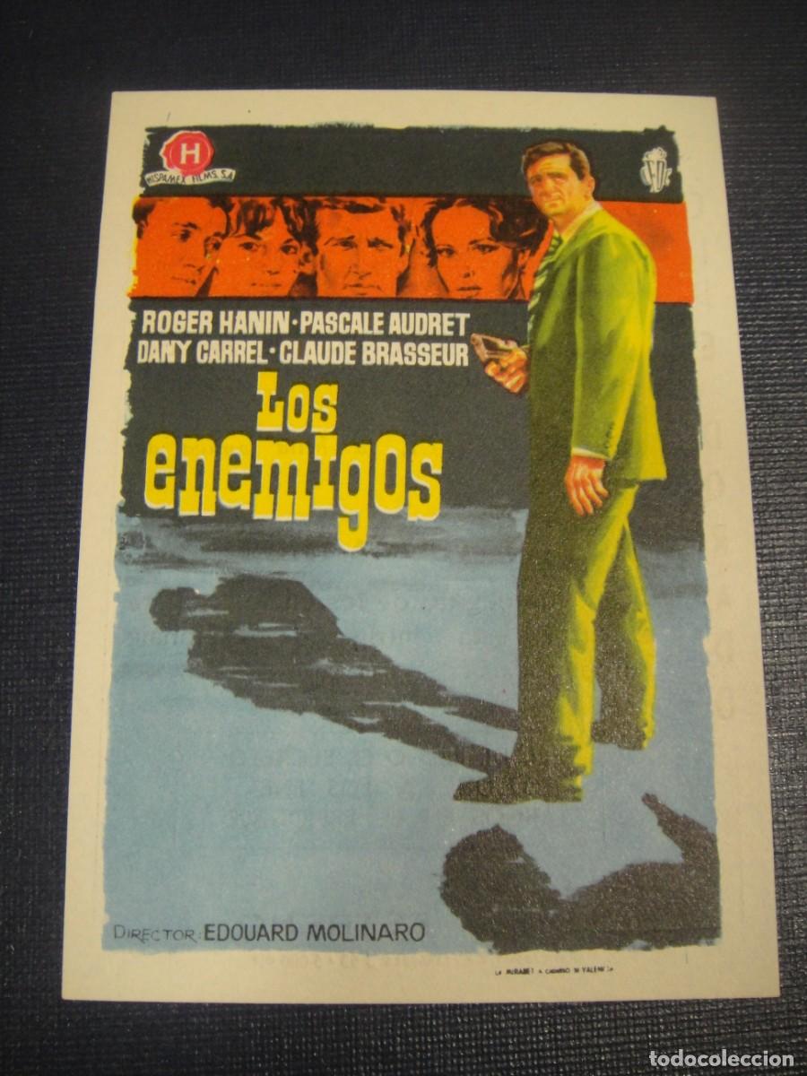 Cine: los enemigos - folleto de mano - publicidad cine dorado , zaragoza