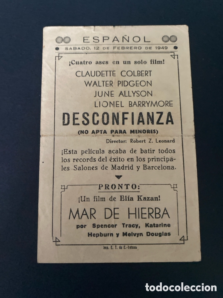 Cine: Programa de cine Desconfianza - Foto 2