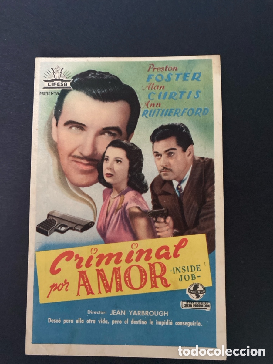 Cine: Programa de cine Criminal por amor