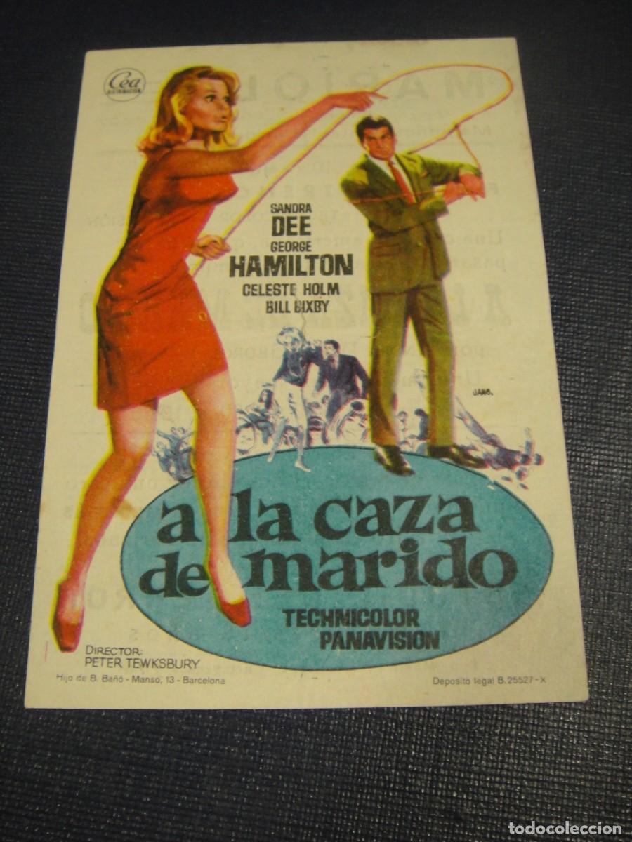 Cine: a la caza del marido - folleto de mano - publicidad cine mariola , cartagena