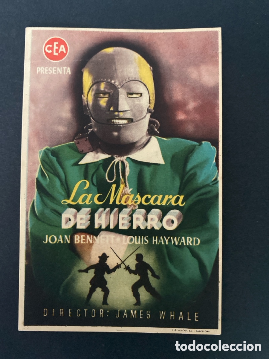 Cine: Programa de cine La m&aacute;scara de hierro