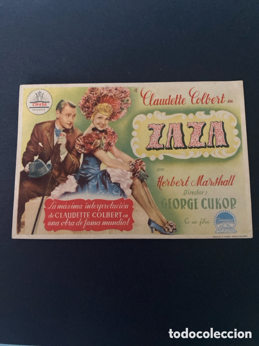 Cine: Programa de cine Zaza