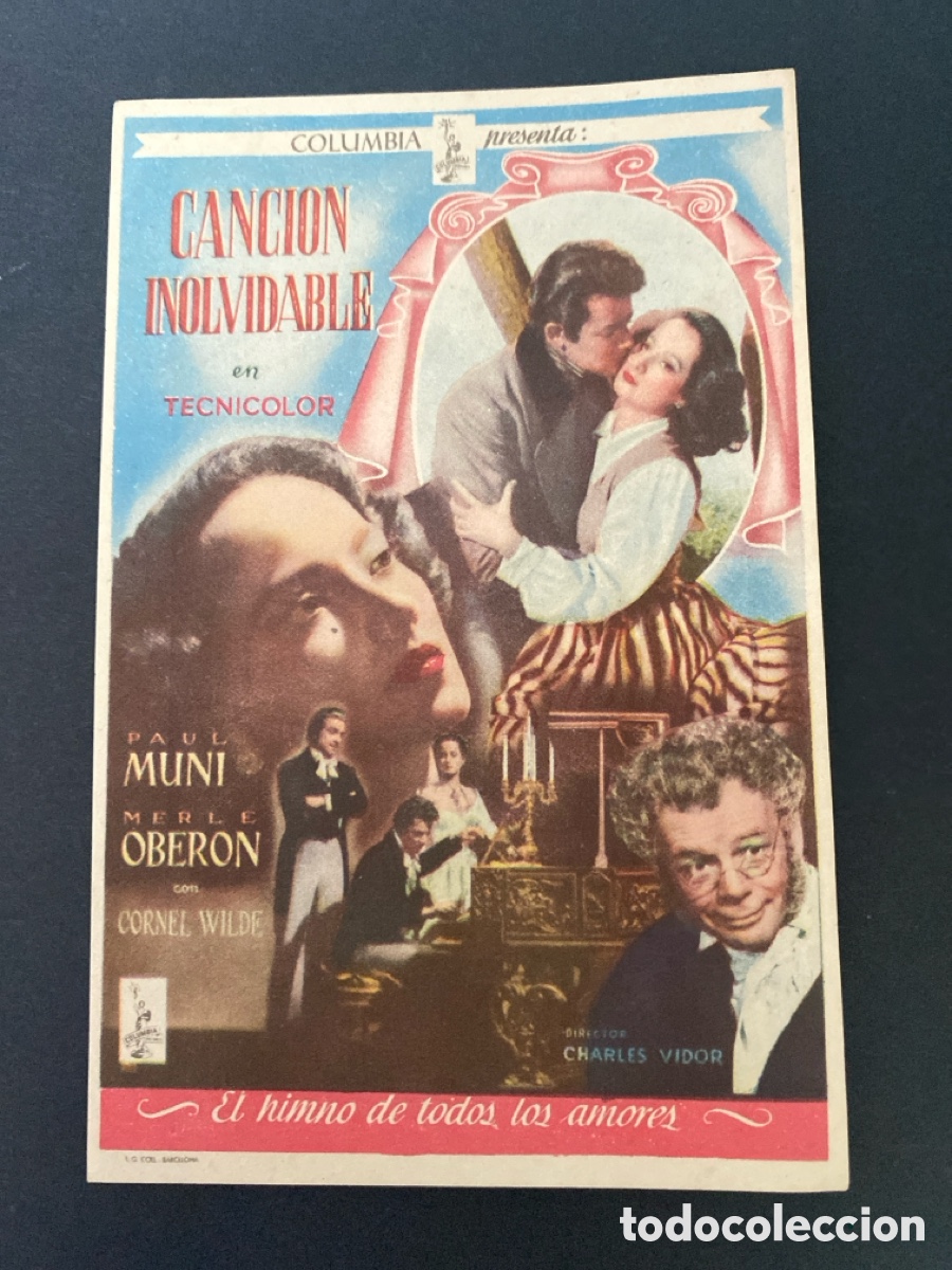 Cine: Programa de cine Canci&oacute;n inolvidable