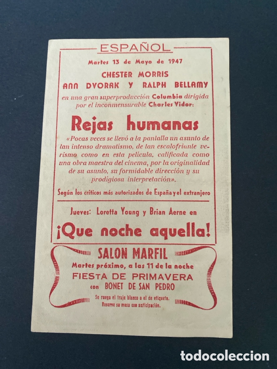 Cine: Programa de cine Rejas humanas - Foto 2
