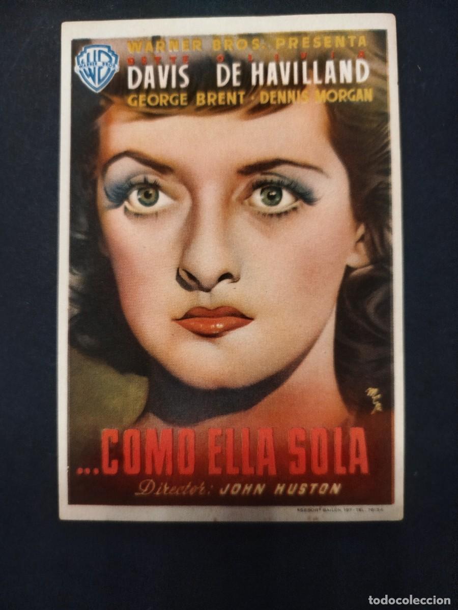 Cine: ...COMO ELLA SOLA PROGRAMA DE MANO S/P