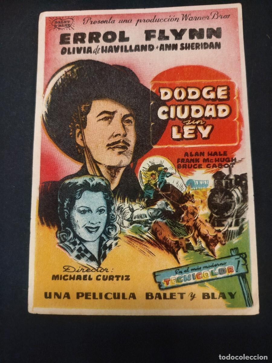 Cine: DODGE CIUDAD SIN LEY PROGRAMA DE MANO S/P