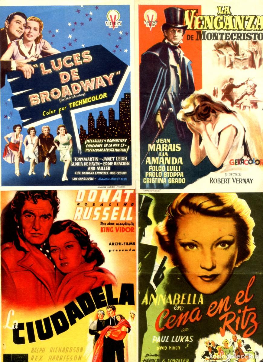 Cine: LOTE DE 50 FOLLETOS, PROGRAMAS, PROSPECTOS DE CINE ORIGINALES TODOS DIFERENTES