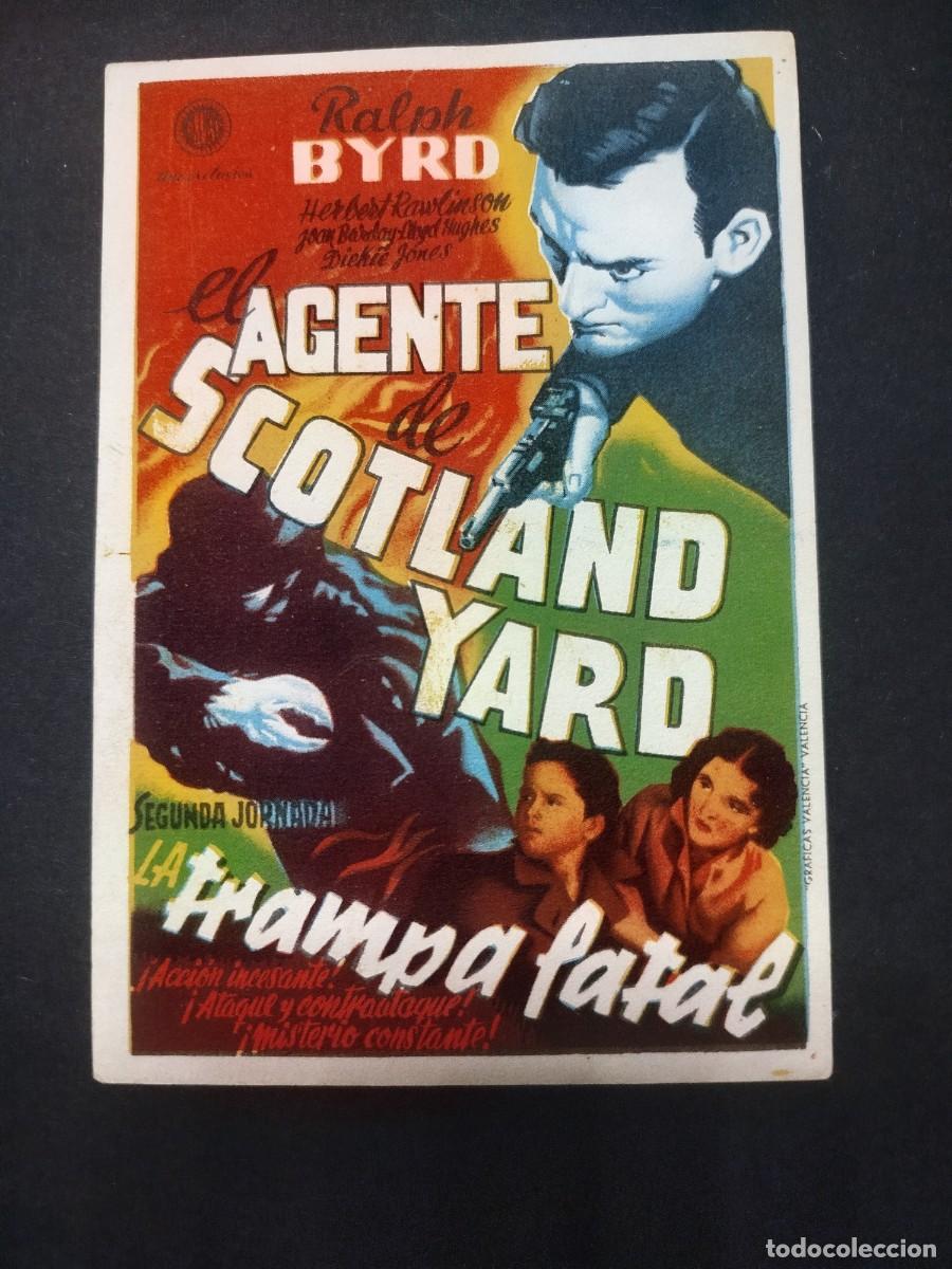Cine: EL AGENTE DE SCOTLAND YARD SEGUNDA JORNADA PROGRAMA DE MANO S/P