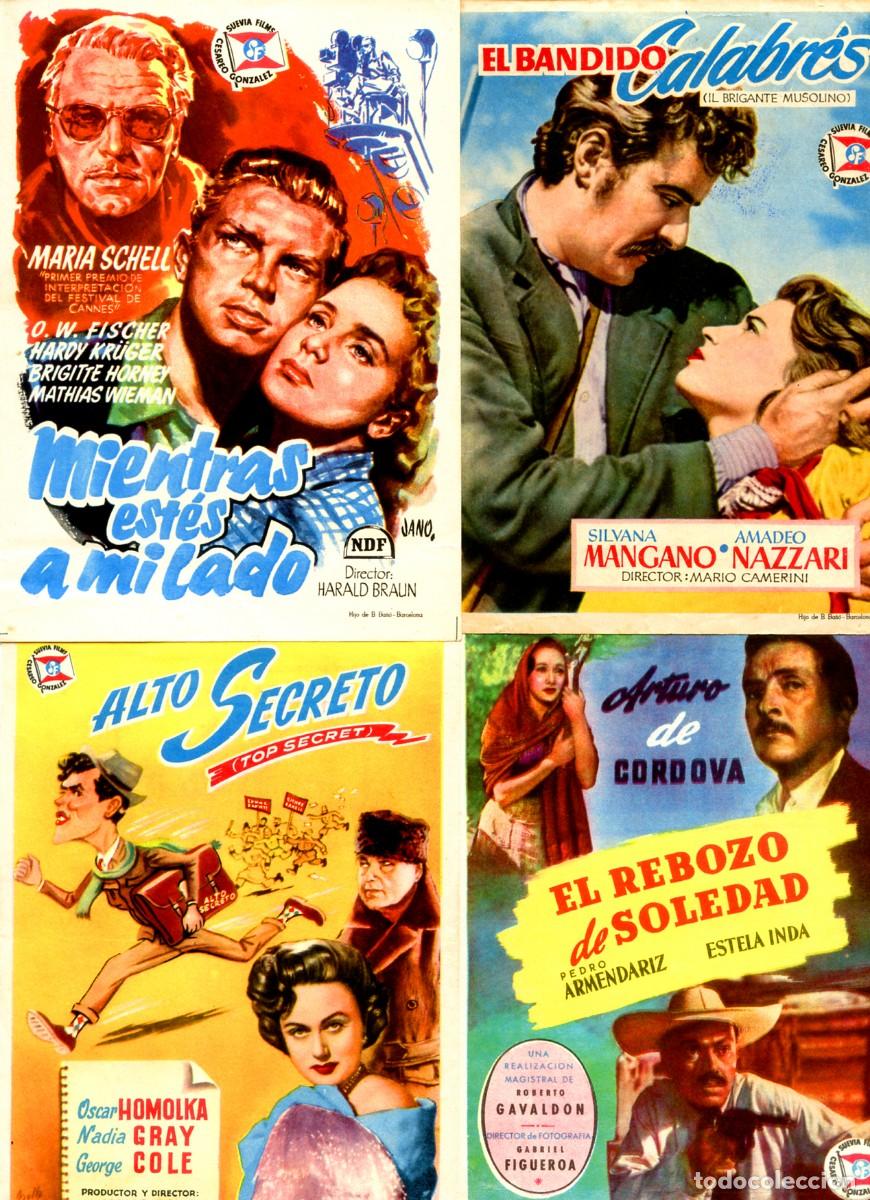 Cine: LOTE DE 50 FOLLETOS, PROGRAMAS, PROSPECTOS DE CINE ORIGINALES TODOS DIFERENTES