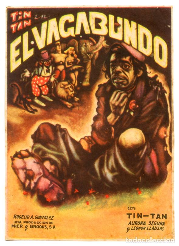 Cine: EL VAGABUNDO FOLLETO PROGRAMA PROSPECTO DE MANO ORIGINAL TIN-TAN CINE CINELANDIA
