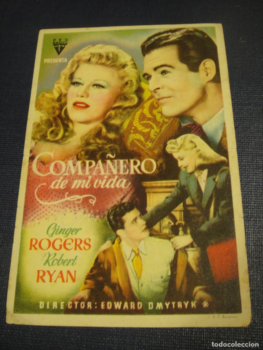 Cine: compa&ntilde;ero de mi vida - folleto de mano - publicidad cine ateneo , tarrega